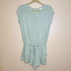 TRESICS Beach Light Mint Green Romper Small